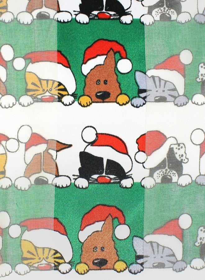 CBC Crown Christmas Scarf - Santa, Snowman, Ornament, Ginger Cookie Theme - 13"x 60" Made In Korea (Christmas & Friends - GN) - Image 5